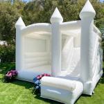 5x4m Commercial Bouncy Castles White Toddler Bounce House Inflatable Wedding