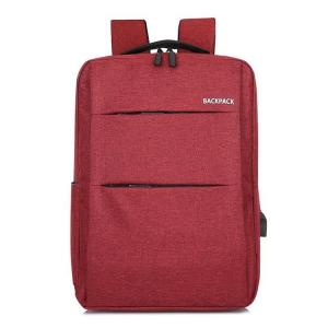 China 4 Colors Optional Nylon Waterproof Laptop Rucksack With USB Charger wholesale