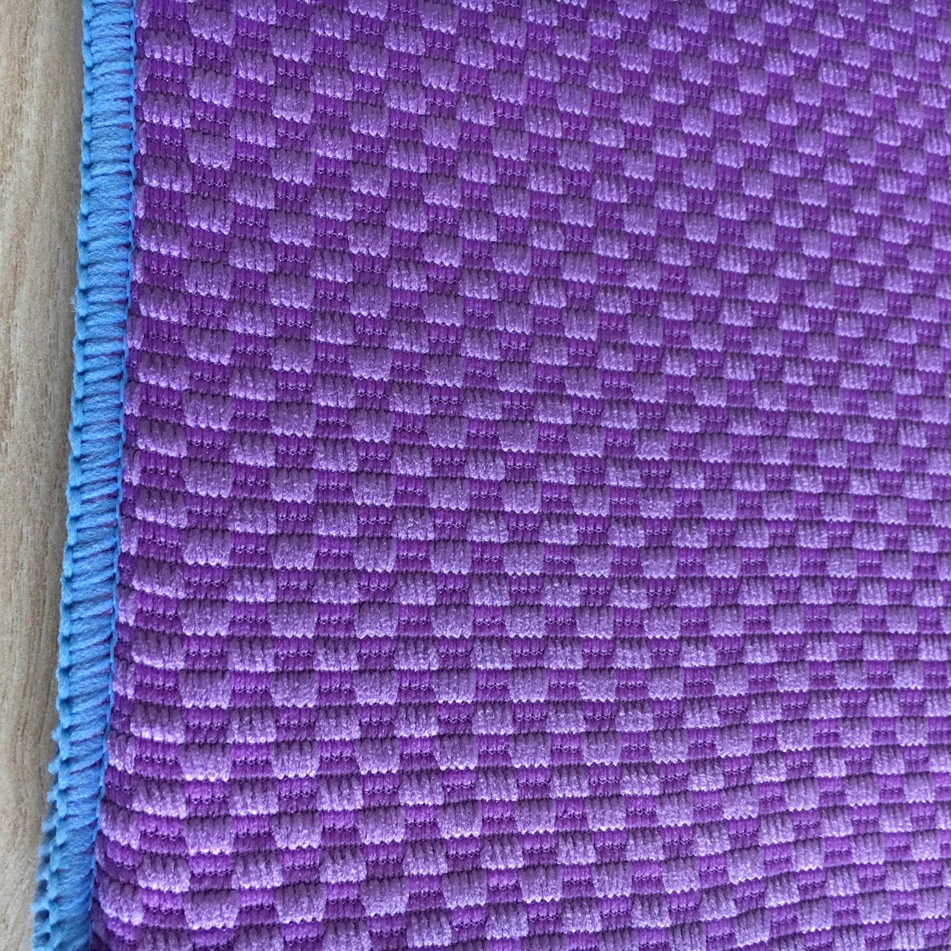 Sinlge packed 1pc Microfiber printeted water absorb dish mat kitchen water pad with grid patten