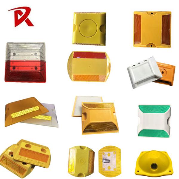 100000pcs High Visibility Reflective Raised Markers ABS Road Stud for Chile Filled with Sand Studs