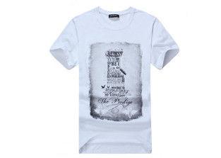 Quality Casual Polyester Men's T Shirts Printing Round Neck , Womens Tee Shirts Blank for sale