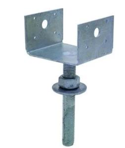 China Galvanized Fence Post Support U Bracket Timber Connector For Wooden Construction wholesale