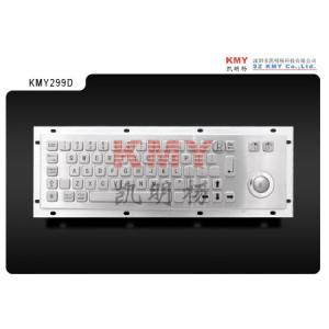 China Compact USB Kiosk Metal Keyboard Waterproof , Customized Keyboard With Metal Trackball on sale