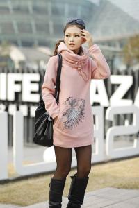 China Autumn Ladies Hooded Sweatshirts , Cotton OEM Embroidered wholesale