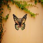 3D Metal Hanging Butterfly Wall Decor Gorgeous Multicolor For Home Yard