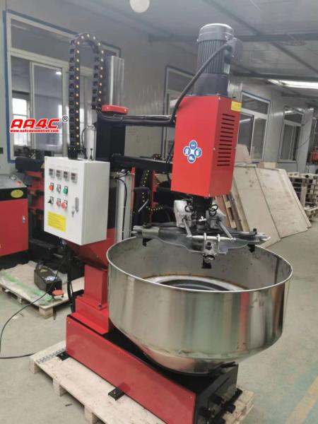 AA4C Alu Rim Polishing Machine Wheel Cleaning Grinding Derust Repair Vertical Up