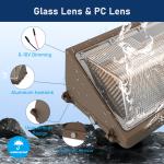 140lm/W Outdoor 120W LED Wall Pack Light IP65 Waterproof Slim For Parking Area