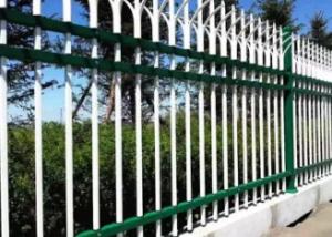 China Best Price Powder Coated Square Post Wrought Iron Aluminum Fence wholesale