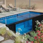 Outdoor Steel Structure Frame 20FT 40FT Prefabricated Container Swimming Pool