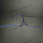 16inch Blue Disposable Coated Wire Hangers For Dry Cleaning Shop
