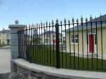 Customized Black Zinc Steel Metal Garrison Fence Panels Maintenance Free
