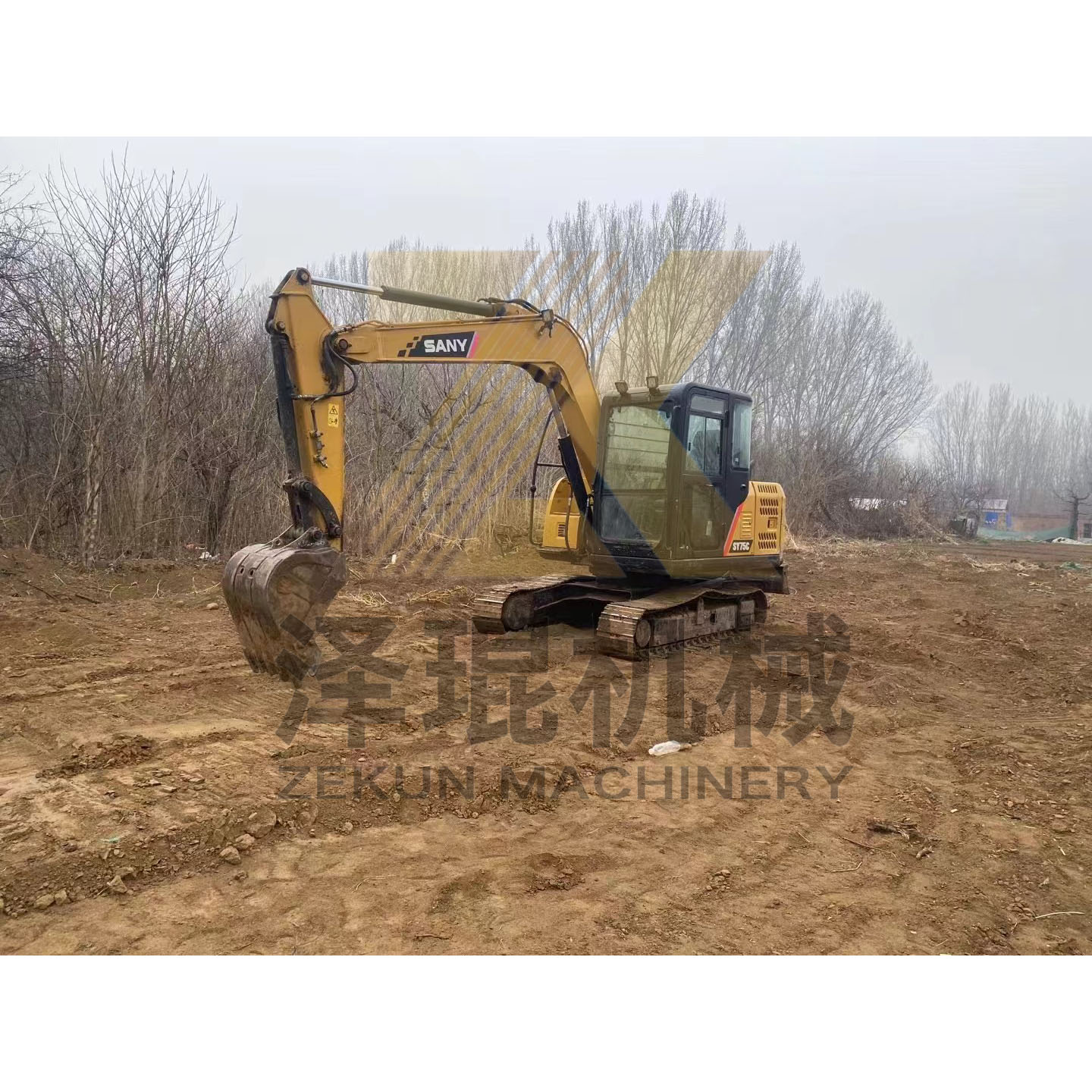 2020 Sany SY75C Secondhand Crawler Excavator with 0.28 m3 Bucket Capacity in Shanghai