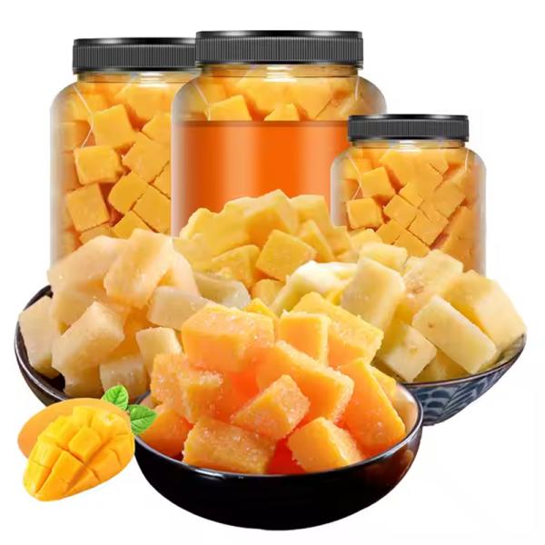 OEM Halal Fruit Flavored Gummies Cubes Mango Soft Jelly Candy Sweets