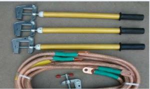 China 35KV Voltage Electric Security Tools Copper Ground Rod JDX With Earth Clamp wholesale