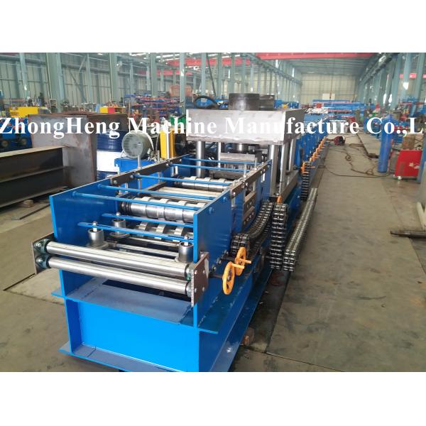 W Profile Guardrail Roll Forming Machine with gearbox drive stations and prepunching device