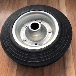 China 8x2 Solid Rubber Wheels For Trolleys Steel Hub Solid Rubber Tires For Dolly wholesale