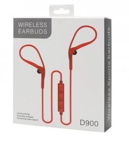 China Hanging Ear Hook Wireless Earphone Blue Tooth Earbuds With Hook With Mic D900 Handsfree wholesale
