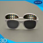 Amazing light 3D Diffraction Glasses flip up double lens 3d firework glasses