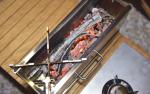 Outdoor Camping Stainless Steel BBQ Stove Clean Finishing Upper Half-Unit