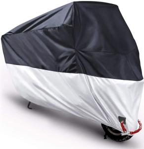 China Silver Motorcycle Rain Cover Sun UV Prevent For All Weather Rust Resistance wholesale