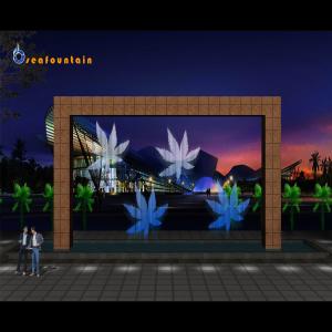 China color changing waterfall fountain for enjoy wholesale