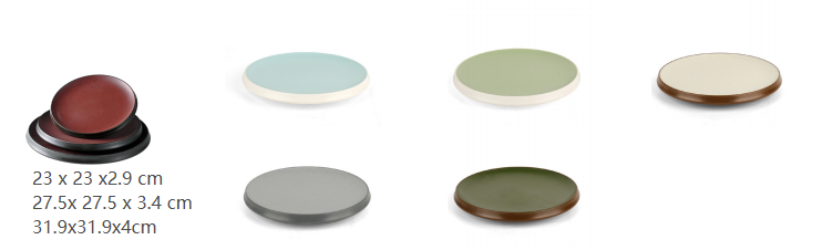 Melamine Dining Round flat plat Plates Multiple Colors Perfect Durable Plates Ideal for Restaurants Cafes Hotels Catering