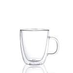 300ml 350ml Hot Selling High Borosilicate Handle Heat Resistant Double Wall