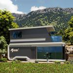Capsule House With Balcony Prefabricated Construction Industry Outdoor Capsule