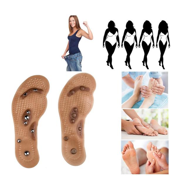 Pain Relief Magnetic Acupressure Insoles , Magnetic Shoe Pads Eliminate Foot