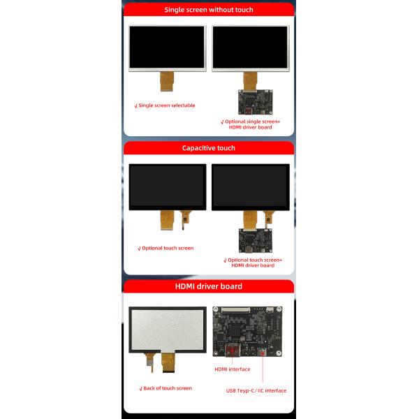 7.0-inch car instrument module with HDMI driver board 1024 * 600 touch screen LCD screen USB interface