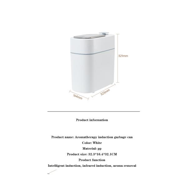 Household Indoor Sensor Electronic Smart Smart Fragrance Plastic Trash Can