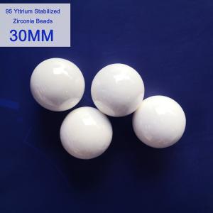 China Size 30mm Zirconia Grinding Balls For Non-Metallic Ore Coarse Grinding In Mixing Mill wholesale