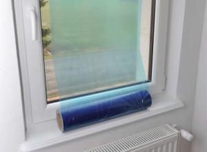 China Polyethylene Residue Free 60 Days LLDPE Window Glass Protection Film wholesale