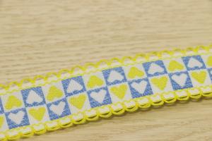 China Multicolored Picot Polyester Woven Tape , Jacquard Fabric Webbing Tape wholesale