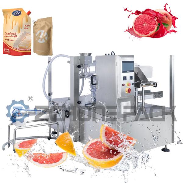 220V Automatic Spout Pouch Packing Machine , Practical Detergent Packaging