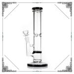 Black Honeycomb Showhead Precolator Stright Tube , 5mm Thick Glass Smoking Pipe