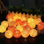 LED Light String , Battery-Operated, Mood Lighting, White/Grey/Brown Christmas