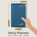 80gsm Paper A5 Size Daily Planner 2023 , Classic Daily Schedule Planner 365 Days
