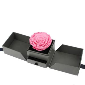 China Long Lasting Dried Preserved Rose Gift Box Luxury Design With Drawer Packing wholesale