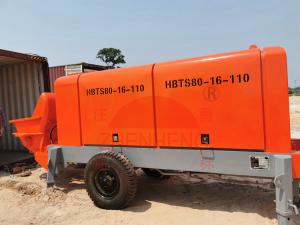China Electric Concrete Pumping Equipment , 6200kg Mini Concrete Pump Machine wholesale