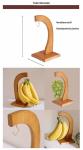 Premium Organic Wooden Racks And Holders Bamboo Banana Hanger For Kitchen Tool