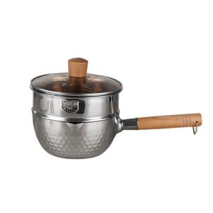 China Multi cooking steam pot 2 tiers stainless steel 304 milk pot with steamer wholesale