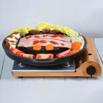 Korean Style Square Stovetop Grill Pan Aluminum Non Stick Smokeless Barbecue
