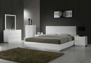 China Nice Looking White Bed+Dresser+Chest wholesale