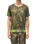 Fashionable Summer Sublimation Printing T Shirts Camouflage Printed Short