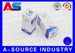 China Laser Holographic Metallic Injectable Peptide 10ml Vial Boxes Packaging 25 * 25 * 60mm wholesale