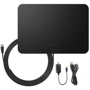 China Amplified Digital HDTV Antenna Portable Indoor/Outdoor Antennas with Signal Booster for USB TV Tuner wholesale