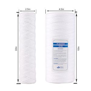 China 10/20/40 Inch PP Yarn Cotton String Wound Filter Cartridge for Video Outgoing-Inspection wholesale