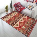 Bosmia Ethnic Style Rectangle Living Room / Hotel Floor Carpet With Special