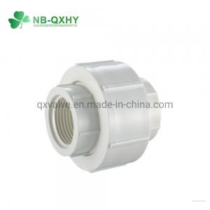 China Water Supply UPVC BS Threaded PVC Fittings in White Female Coupling Elbow Tee and More on sale